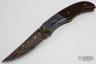 Damascus and Ironwood Linerlock