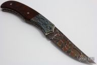 Damascus and Ironwood Linerlock