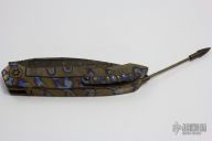 ANAX - C.N. Elmax Damascus and Flamed Titanium