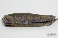 ANAX - C.N. Elmax Damascus and Flamed Titanium