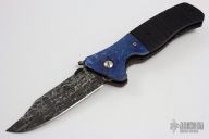 Custom CQC-45 - Damascus/MokuTi/Hand Checkered Micarta