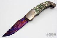 Damascus & Abalone Bolster Release D/A