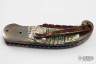 Damascus & Abalone Bolster Release D/A