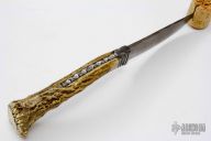 Damascus and Carved Stag Hunter