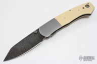 Combat Utility Folder - Damascus and Ivory Micarta