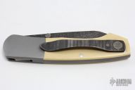 Combat Utility Folder - Damascus and Ivory Micarta