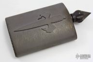 DLC Titanium Flask Set w/ Two Matching Shot Glasses