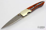 Damascus Stoneworks Linerlock