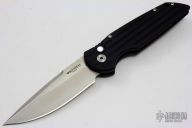 TR-3 LTD - Black Handle/Pearl Button/Satin/Plain