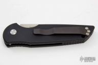 TR-3 LTD - Black Handle/Pearl Button/Satin/Plain