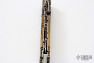 Mammoth Ivory and Damascus Linerlock