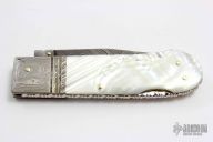 Damascus and Pearl Lockback