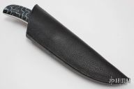 Damascus and Coral Fixed Blade