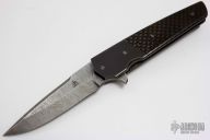 Damascus Finger Bone Flipper - Custom Order 3" Blade