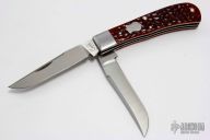 Jigged Chestnut Bone Millenium Trapper (TB622000 ATS-34)