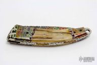 Damascus and Mammoth Ivory Linerlock