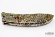 Damascus and Mammoth Tooth Linerlock