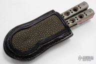 Model 42-101 Balisong Damascus - Gold Class