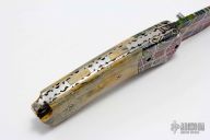 Damascus and Mammoth Ivory Linerlock