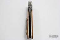 Large Model 1 - Damascus and Natural Canvas Micarta