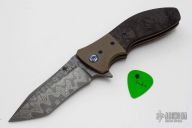 Snap Tanto Flipper - Damascus Blade