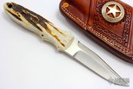 KM-6 - Arkansas Toothpick - Leather Sheath
