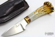Small Crown Stag Fixed blade