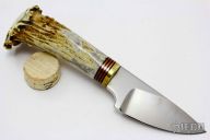 Small Crown Stag Fixed blade