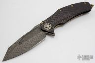 Matrix - Herringbone Damascus and Carbon Fiber