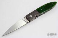 BB 114 - Damascus and English Jade Linerlock