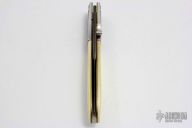 Engraved Damascus and Ivory Linerlock