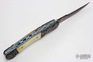 Damascus and Gold Lip Pearl Auto