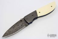 Damascus and Ivory Linerlock