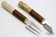 Custom Stag Fork and Knife set