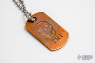 TKI Skull Dog Tag
