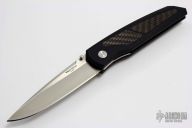 Harkins ATAC D/A 803 - Black Handle w/ Carbon Fiber / Satin Blade