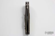 Socom Bravo Clip Point Satin - Green Canvas Micarta