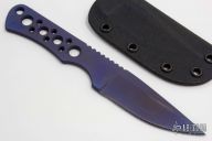 Drop Point Neck Knife - Titanium