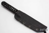 Fixed blade with Hamon