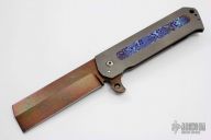 Slash Flipper - Damascus Blade and Timascus Inlay