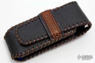 Damascus and Black Lip Pearl Linerlock