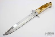 8.25" Fighter - Bark Mammoth Ivory