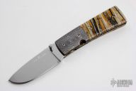 Damascus and Mammoth Tooth Linerlock