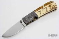 Damascus and Mammoth Ivory Linerlock