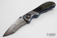 Dressed Bullseye - Damascus and Fossil Ivory