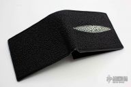 Stingray and Sharkskin Wallet with Zipper