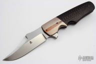 Clip Point Flipper - Super Conductor/Carbon Fiber