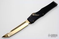 Halo V Custom - Bronzed Mirror Polished Tanto w/ Damascus