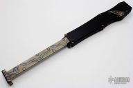 Halo V Custom - Bronzed Mirror Polished Tanto w/ Damascus