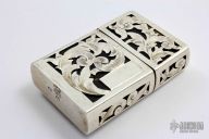 Engraved Sterling and Gold Lighter